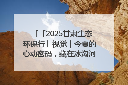 「2025甘肃生态环保行」视觉｜今夏的心动密码，藏在冰沟河的潋滟波光里