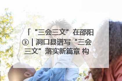 “三会三文”在邵阳③｜洞口县谱写“三会三文”落实新篇章 构建协同联动大格局