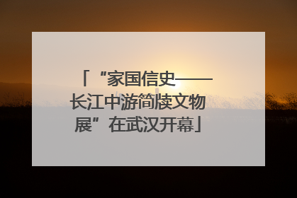 “家国信史——长江中游简牍文物展”在武汉开幕