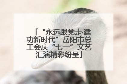 “永远跟党走·建功新时代”岳阳市总工会庆“七一”文艺汇演精彩纷呈