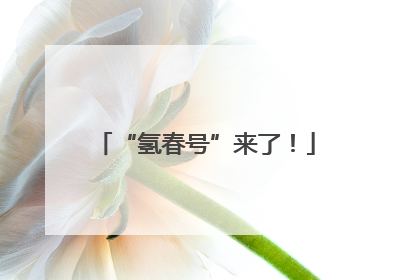 “氢春号”来了！