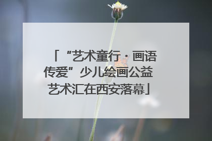 “艺术童行・画语传爱”少儿绘画公益艺术汇在西安落幕