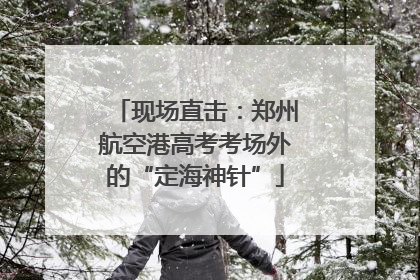 现场直击：郑州航空港高考考场外的“定海神针”