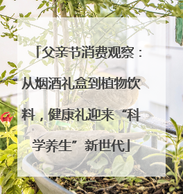 父亲节消费观察：从烟酒礼盒到植物饮料，健康礼迎来“科学养生”新世代