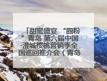 甜蜜盛宴 “圈粉”青岛 第六届中国·澄城樱桃营销季全国巡回推介会（青岛站）成功举办