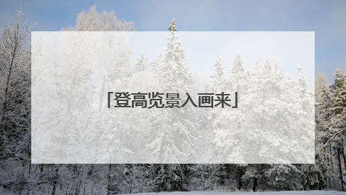 登高览景入画来