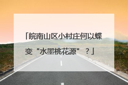 皖南山区小村庄何以蝶变“水墨桃花源”？