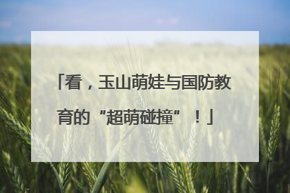 看，玉山萌娃与国防教育的“超萌碰撞”！