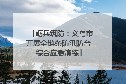 砺兵筑防：义乌市开展全链条防汛防台综合应急演练
