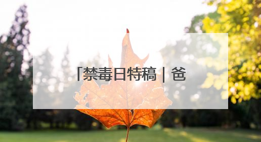 禁毒日特稿｜爸爸，你保护别人，我保护你的头发