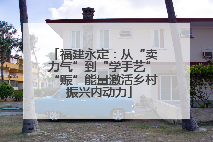福建永定：从“卖力气”到“学手艺”“赈”能量激活乡村振兴内动力