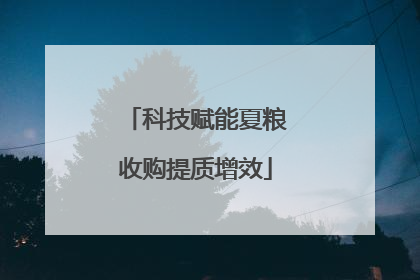科技赋能夏粮收购提质增效