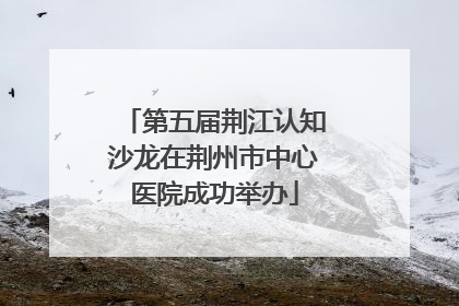 第五届荆江认知沙龙在荆州市中心医院成功举办