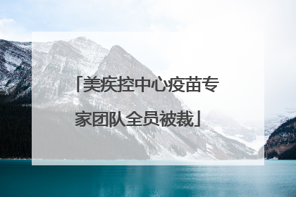 美疾控中心疫苗专家团队全员被裁