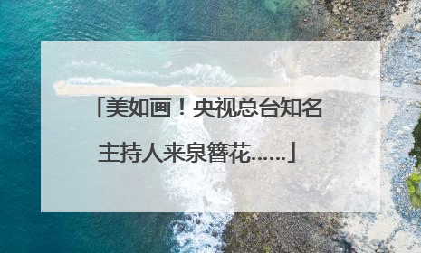 美如画！央视总台知名主持人来泉簪花……