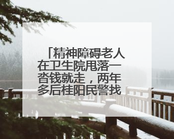 精神障碍老人在卫生院甩落一沓钱就走，两年多后桂阳民警找到物主“完璧归赵”