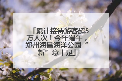 累计接待游客超5万人次！今年端午，郑州海昌海洋公园“新”意十足