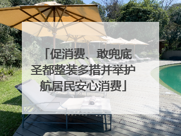 促消费、敢兜底 圣都整装多措并举护航居民安心消费