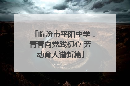 临汾市平阳中学：青春向党践初心 劳动育人谱新篇