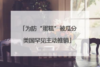 为防“蛋糕”被瓜分 美国罕见主动推销