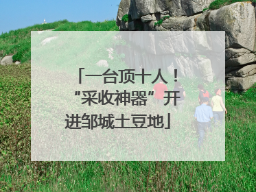 一台顶十人！“采收神器”开进邹城土豆地