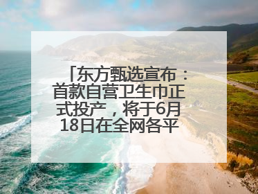东方甄选宣布：首款自营卫生巾正式投产，将于6月18日在全网各平台开售
