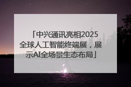 中兴通讯亮相2025全球人工智能终端展，展示AI全场景生态布局