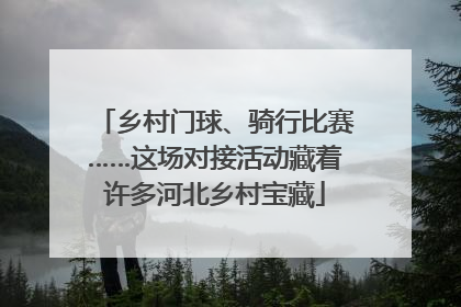 乡村门球、骑行比赛……这场对接活动藏着许多河北乡村宝藏