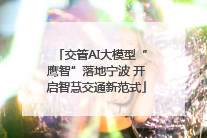 交管AI大模型“鹰智”落地宁波 开启智慧交通新范式
