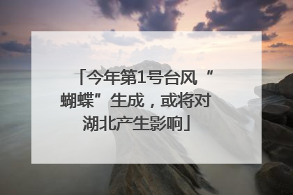 今年第1号台风“蝴蝶”生成，或将对湖北产生影响