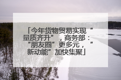 今年货物贸易实现“量质齐升”，商务部：“朋友圈”更多元，“新动能”加快集聚