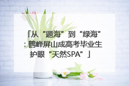 从“题海”到“绿海”：鹤峰屏山成高考毕业生护眼“天然SPA”