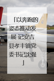 以奔跑的姿态推动发展 记安吉县孝丰镇党委书记沈强