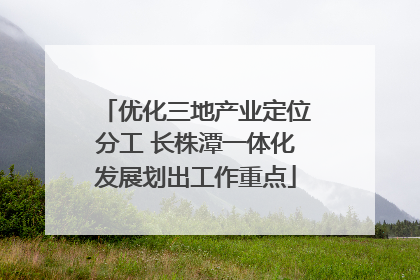 优化三地产业定位分工 长株潭一体化发展划出工作重点