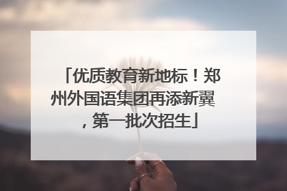 优质教育新地标！郑州外国语集团再添新翼，第一批次招生