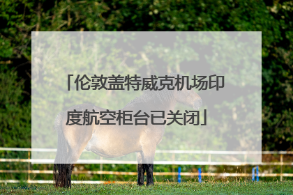 伦敦盖特威克机场印度航空柜台已关闭