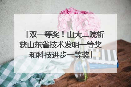 双一等奖！山大二院斩获山东省技术发明一等奖和科技进步一等奖