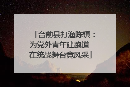 台前县打渔陈镇：为党外青年建跑道 在统战舞台竞风采