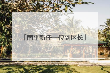 南平新任一位副区长