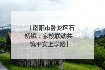 南阳市卧龙区石桥镇：家校联动共筑平安上学路