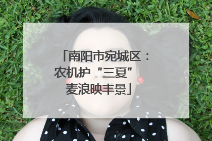 南阳市宛城区：农机护“三夏” 麦浪映丰景