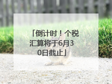 倒计时！个税汇算将于6月30日截止