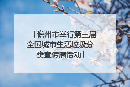 儋州市举行第三届全国城市生活垃圾分类宣传周活动