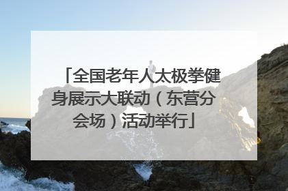全国老年人太极拳健身展示大联动（东营分会场）活动举行