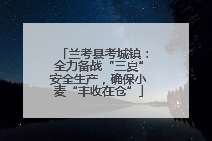 兰考县考城镇：全力备战“三夏”安全生产，确保小麦“丰收在仓”