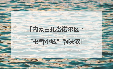 内蒙古扎赉诺尔区：“书香小城”韵味浓