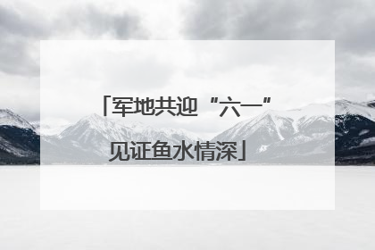 军地共迎“六一” 见证鱼水情深