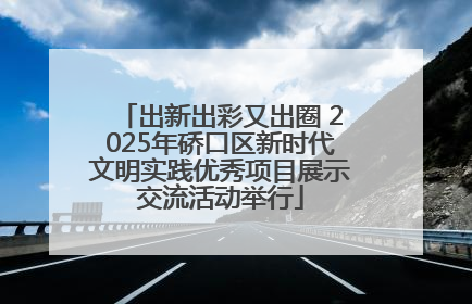 出新出彩又出圈 2025年硚口区新时代文明实践优秀项目展示交流活动举行