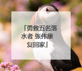 勇救五名落水者 张伟康复回家