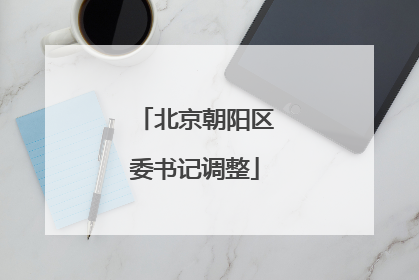 北京朝阳区委书记调整